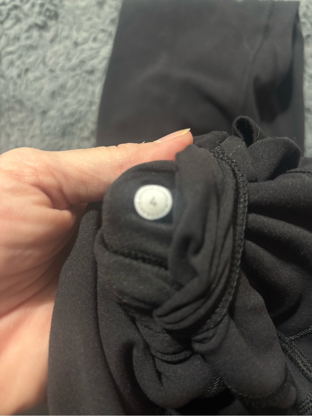 Lululemon High-Waist Black Leggings, size 4 - Picture 4 of 4